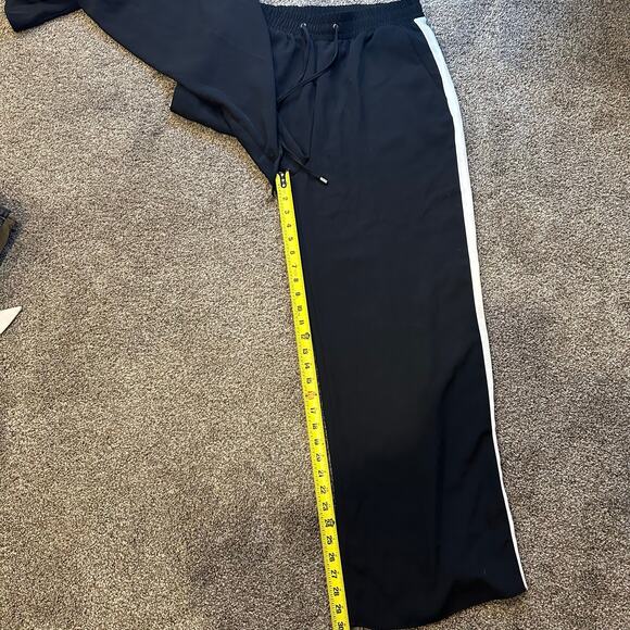 RIVER ISLAND Women's Black Waist Side Stripe Joggers Size 10 - Picture 6 of 12